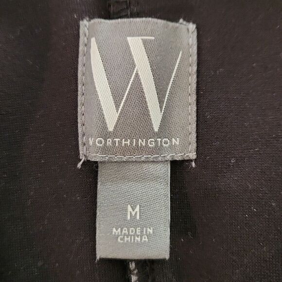 Worthington women's medium black legging pants with supportive waistband - Picture 3 of 4